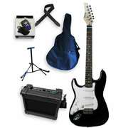 Discovery Left Handed Electric Guitar Pack  Black