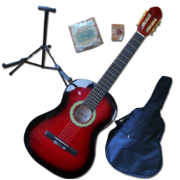 Children's Guitar Pack - 3/4 Size Red - FACTORY SECOND