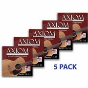 5 Pack - Acoustic Guitar Strings - Medium
