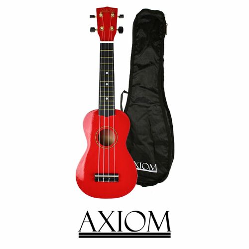 Spectrum Soprano Ukulele - Red - with carry Bag