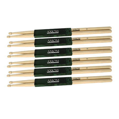 Drumsticks - 5A Maple Wood Tip - 6 PACK